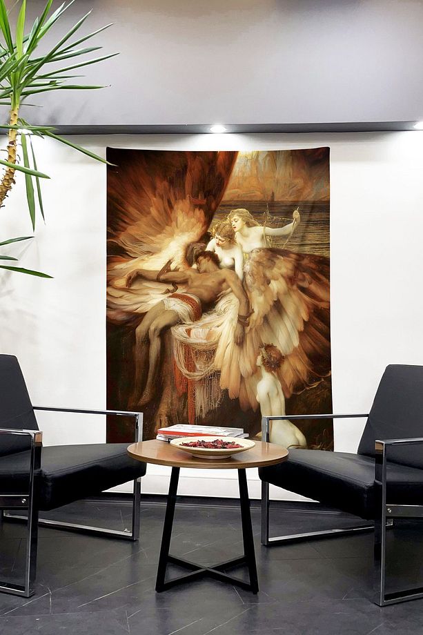 Herbert Draper - The Lament for Icarus Duvar Örtüsü Duvar Halısı Tapestry - 4