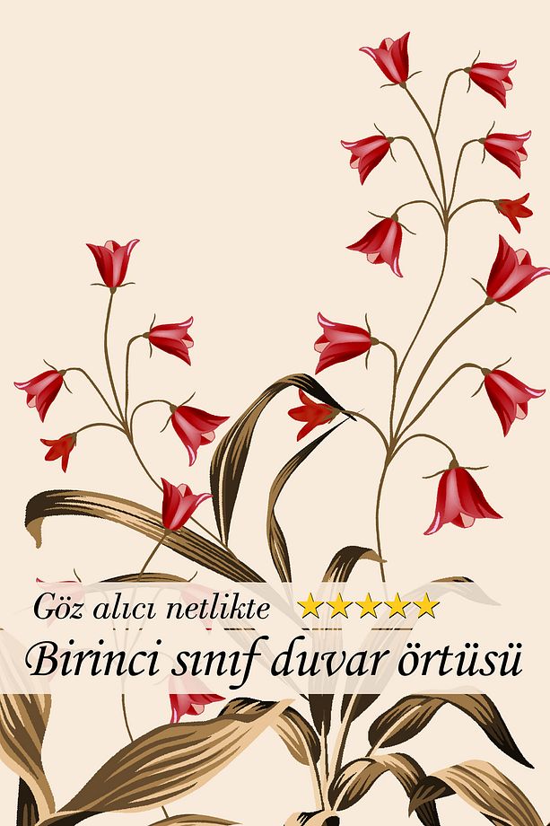 Geçmişin İzinde Retro Çiçekli Perdeler: Nostaljik Bir Yolculuk Duvar Örtüsü Duvar Halısı Tapestry - 4