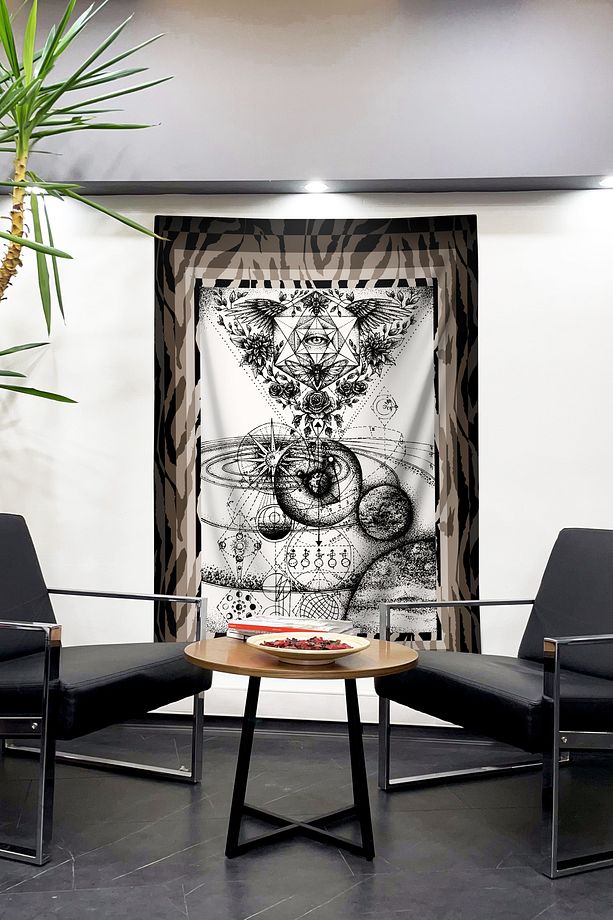 Antik Sembollerle Zamanda Bir Yolculuk Yapın! Duvar Örtüsü Duvar Halısı Tapestry - 1
