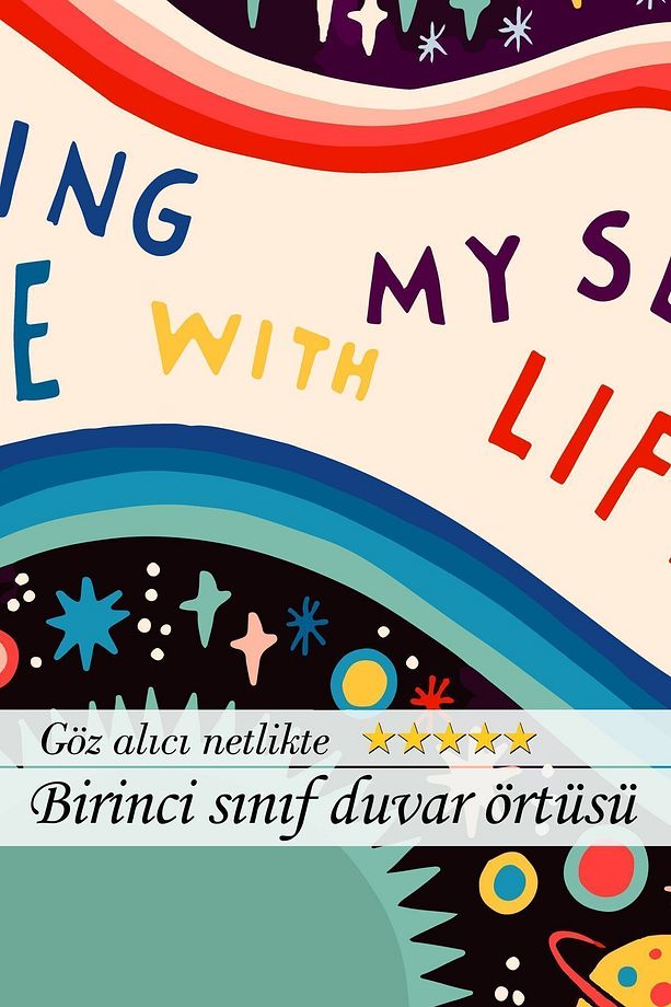 Fall In Love Slogan Birinci Kalite Duvar Örtüsü Duvar Halısı Tapestry - 4