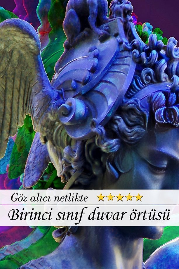 Perseus With The Head Of Medusa Modern Tasarım Kumaş Duvar Örtüsü Duvar Halısı - 3