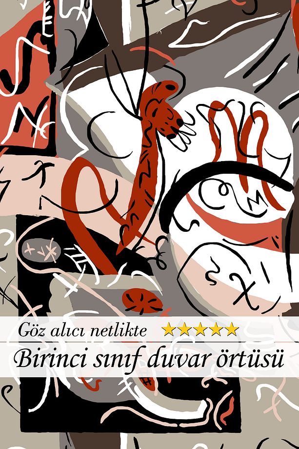 Modern Tasarım Duvar Örtüsü Duvar Halısı Tapestry - 3