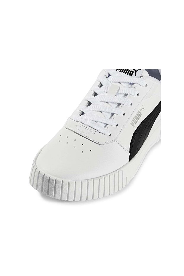 385849-07 Carina 2.0 Sneaker Unisex Spor Ayakkabı BEYAZ-SİYAH - 5