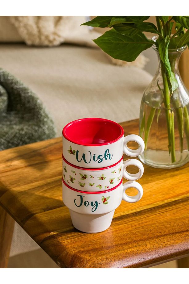Lcw Home Karışık Baskılı Baskılı Seramik Kahve Fincan 3'lü 90 ml - 3