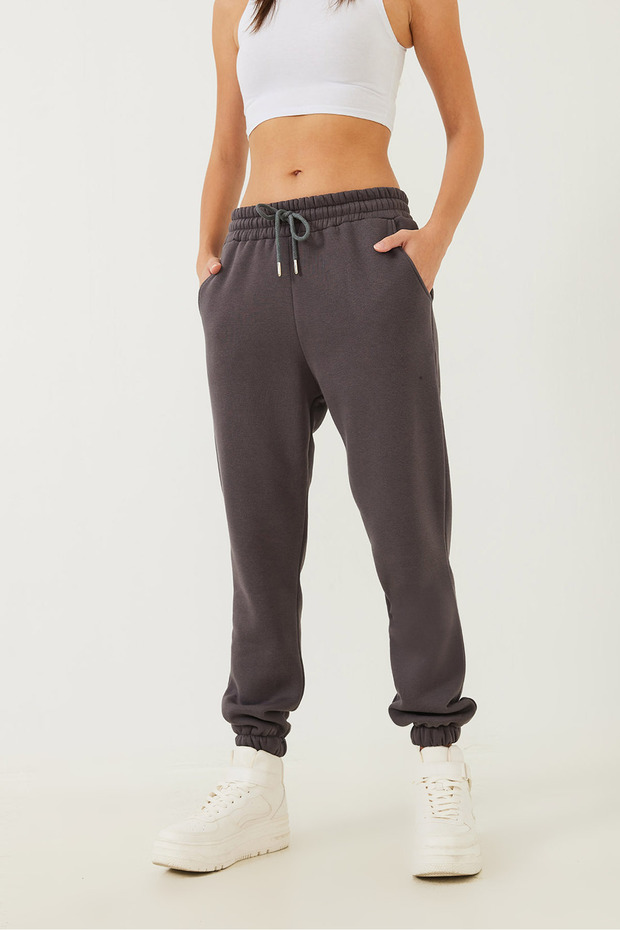 Women's Smoked Pocket Detailed Rubber Cuffed Sweatpants Mbhs011 60601011