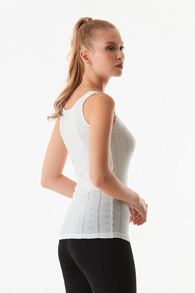 Dantelli Askılı Atlet - 4