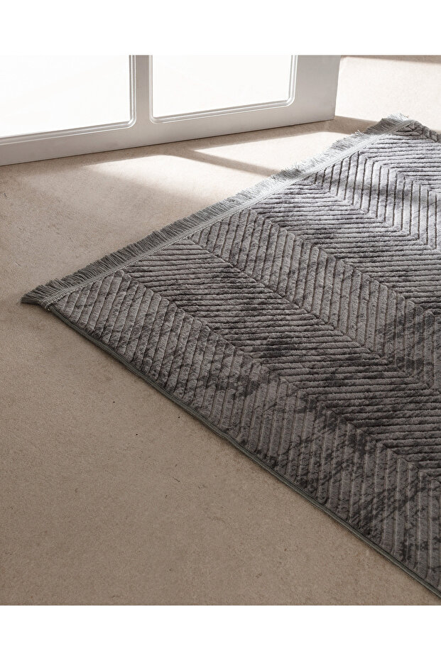 Eze Halı - Antrasit - 80x150 Cm - 2