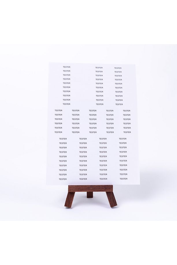 "T e s t e r" yazılı sticker seti, A5 2 sayfa - 1