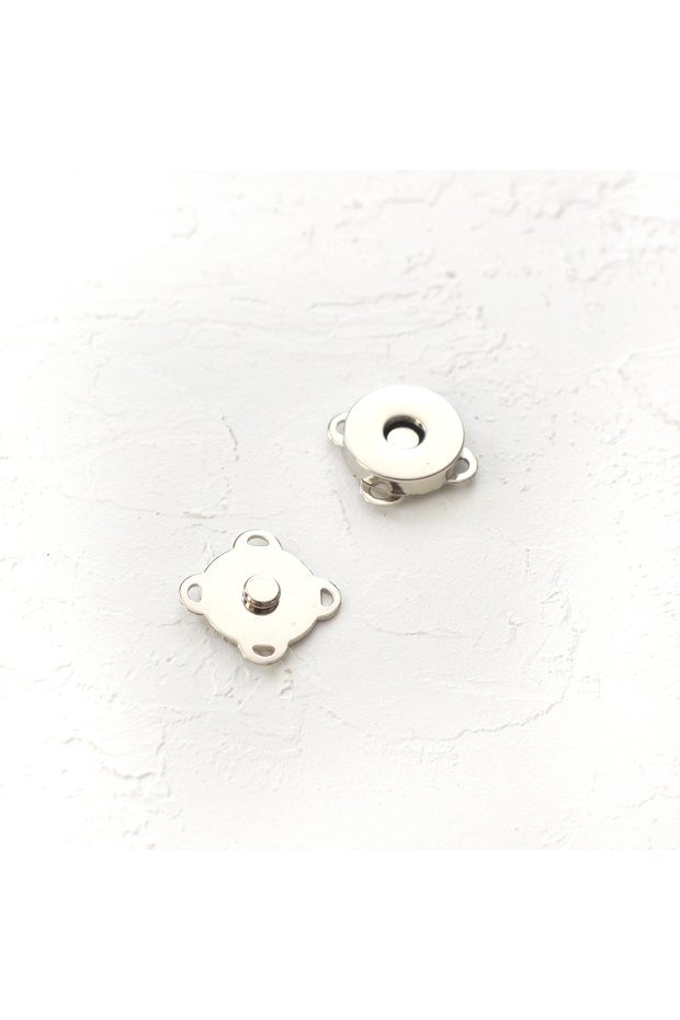 Magnetic Bag Snap Fastener Silver (1 Piece)