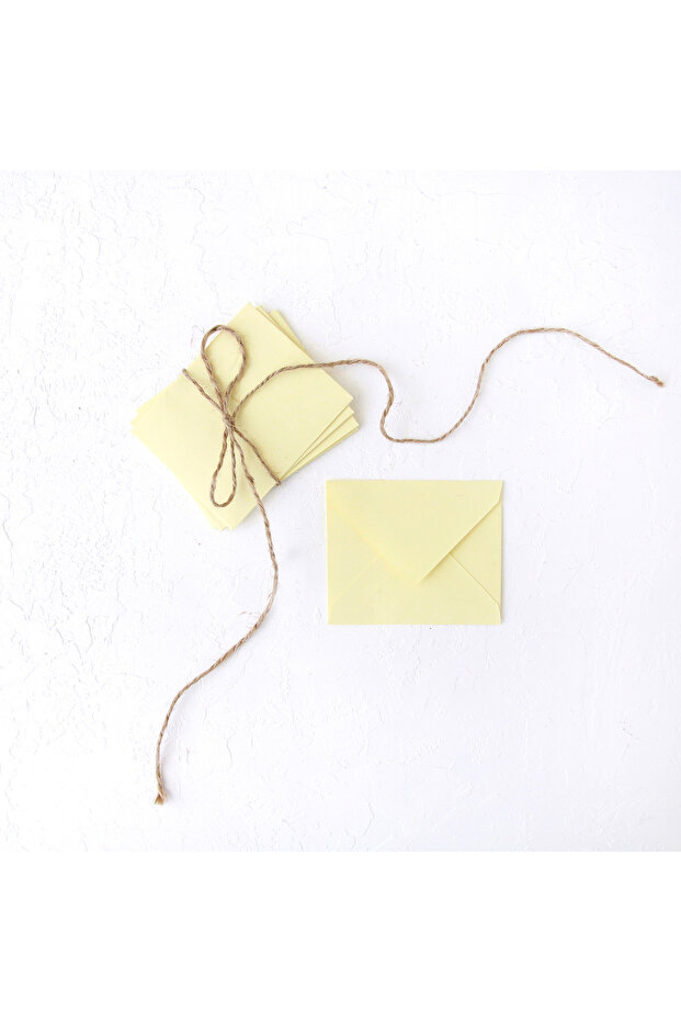 ظرف صغير، 7x9 سم 25 قطعة (أصفر فاتح) - 2