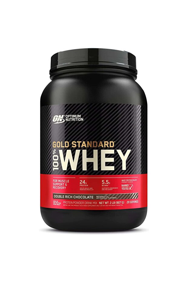 Gold Standard 100% Whey Protein, Double Rich Chocolate, 2 LB