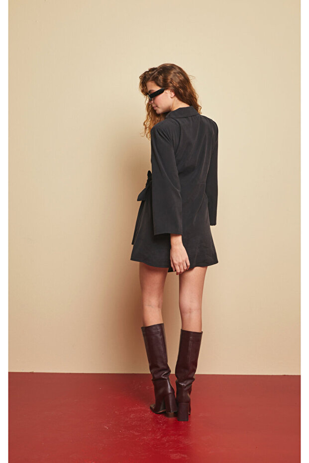 Desire Mini Siyah Elbise - 4