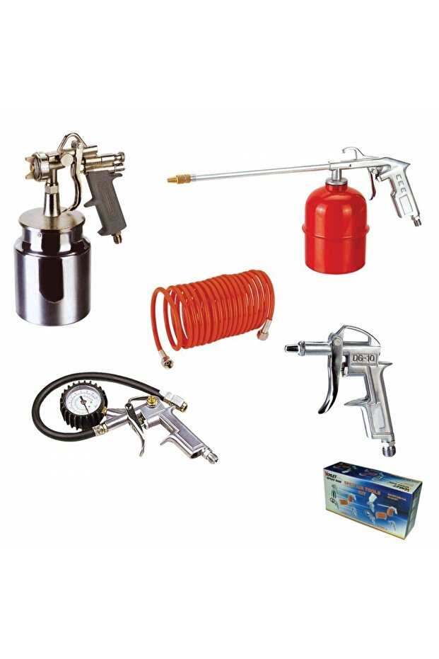 Max-Extra 5 Parçalı Boya Tabanca Seti - 1