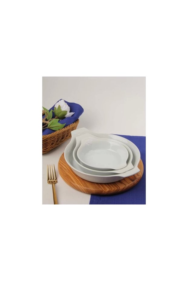 Porcelain White Sauna Set 21cm - 17cm - 14cm