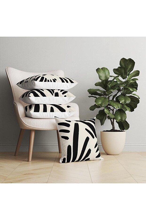 Abstract 4-Piece Throw Pillow Case DS7 - 2
