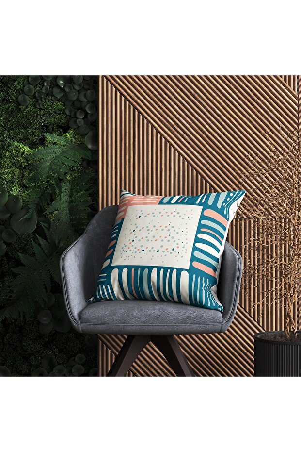 غطاء وسادة منقوش هندسيًا - DS110 - 2