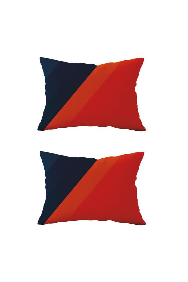 2 قطعة DS98 - غطاء وسادة مستطيل مزدوج الجوانب - 1