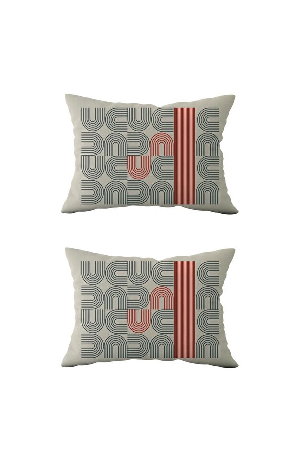 طقم غطاء وسادة مستطيل مزدوج الجوانب Ds90 مكون من قطعتين - 1