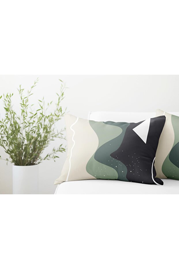 Double Sided Rectangular Throw Pillow Cover 2-Piece DS64 - 2