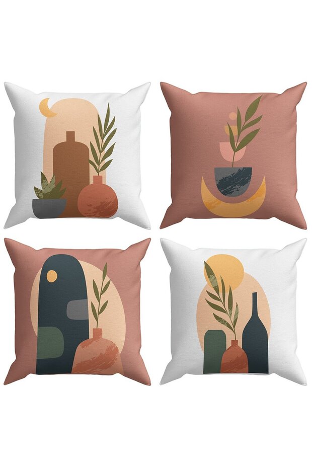 مجردة 4 قطعة رمي وسادة القضية DS33 - 1