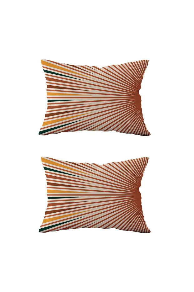 2 قطعة DS91 - غطاء وسادة مستطيل مزدوج الجوانب - 1