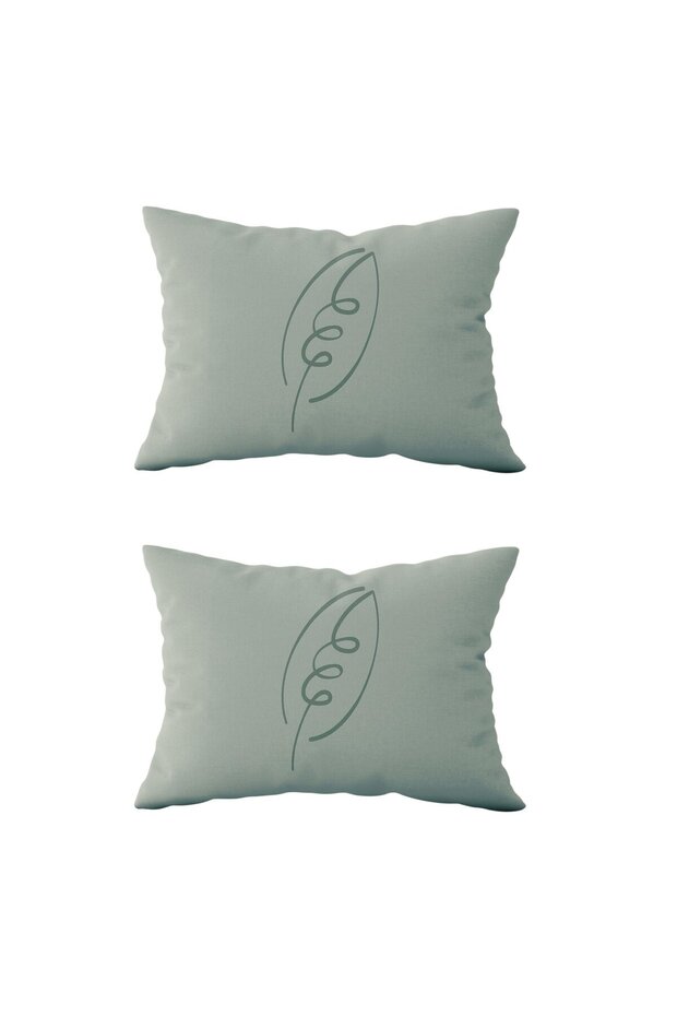 Double Sided Rectangular Throw Pillow Cover 2-Piece DS44 - 1