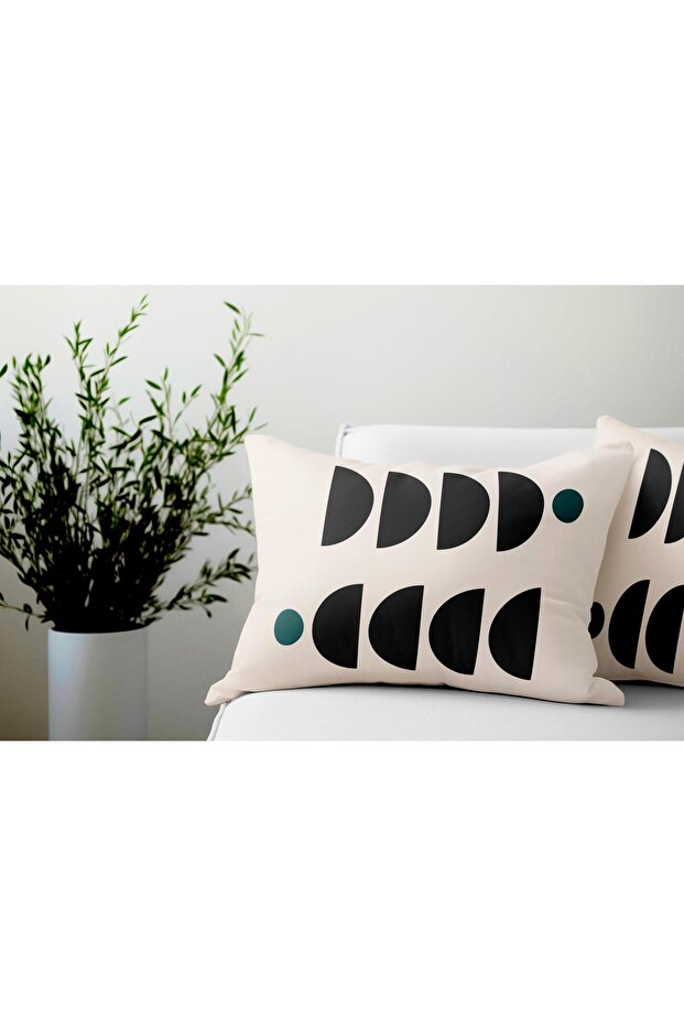 طقم غطاء وسادة مستطيل مزدوج الجوانب مكون من قطعتين Ds85 - 2