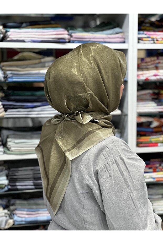 Kehribar Simli Eşarp - 1