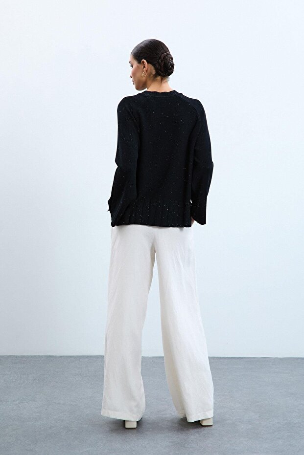 Bisiklet Yaka Pullu Kazak - 2