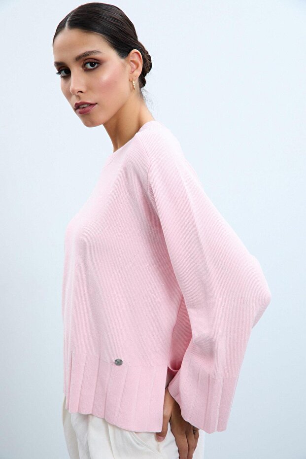 Bisiklet Yaka Pullu Kazak - 5