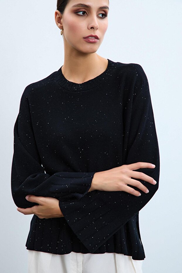 Bisiklet Yaka Pullu Kazak - 3