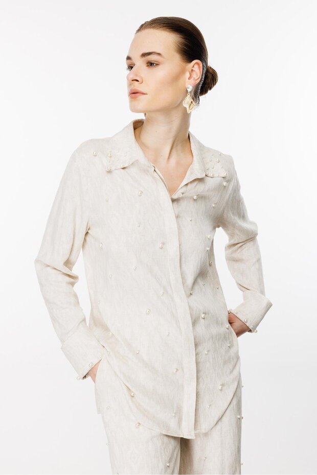 Modailgi  Serpme İncili Tunik Taş - 2