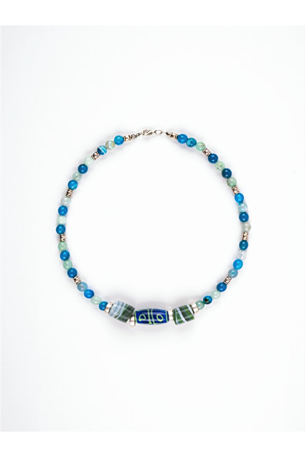Mavi Etnik Kolye - 3