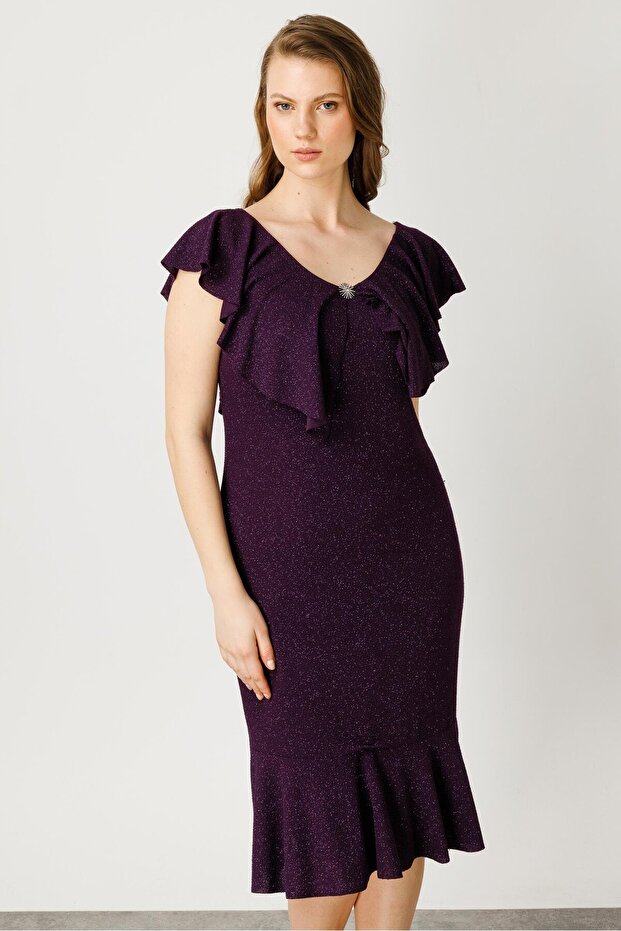 Modailgi Elbise Mürdüm - 5