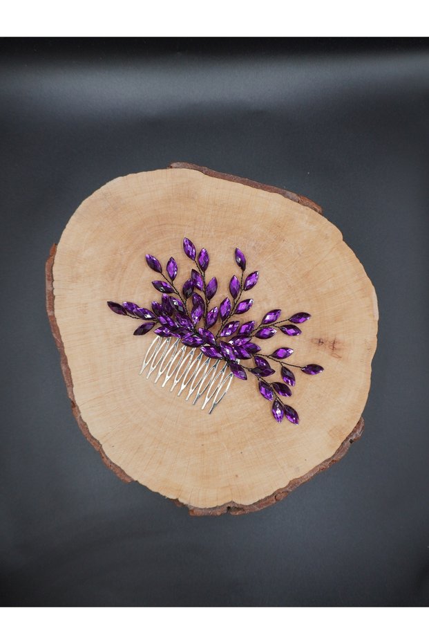 Stylish and Elegant Wedding and Engagement Bridal Crown and Hair Accessory with Completely Handmade Crystal Stones