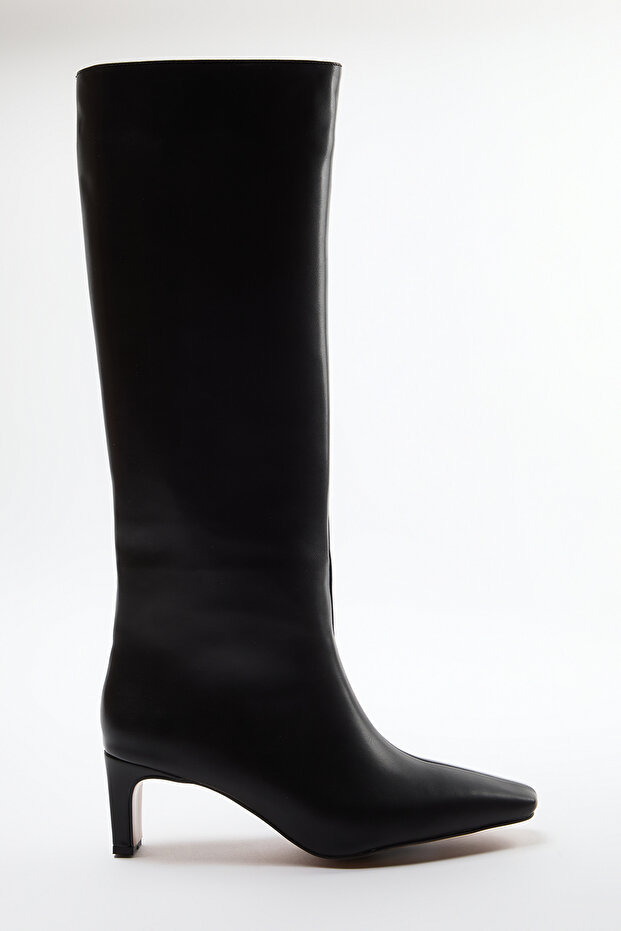 Czarne damskie buty na cienkim obcasie TAKAW25CZ00002 - 5