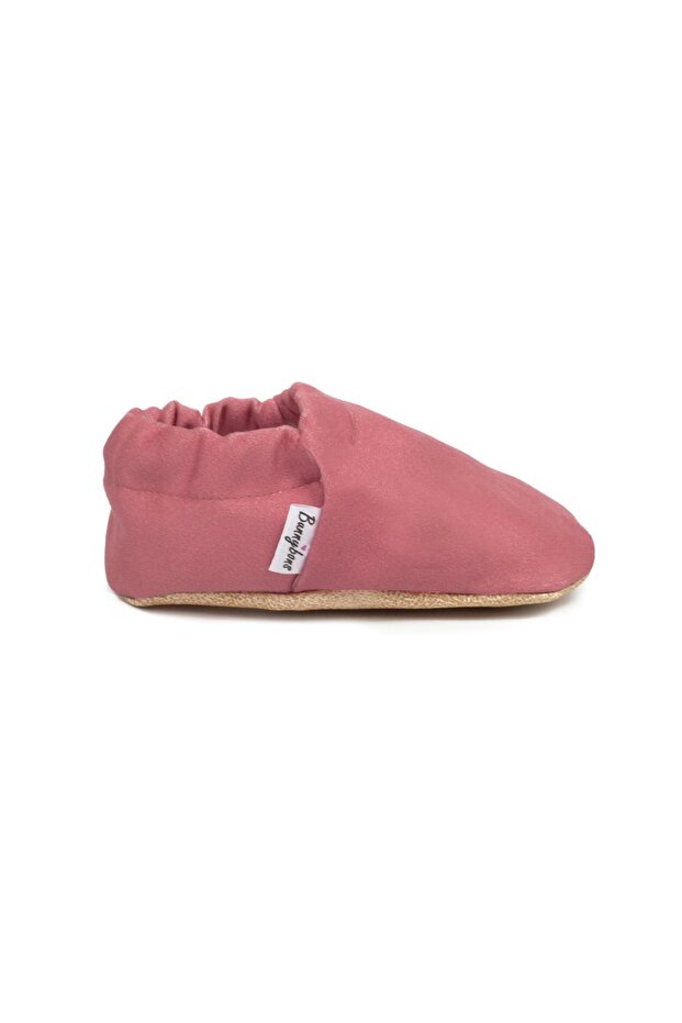Dusty Rose Non-Slip Sole Baby Girl Booties