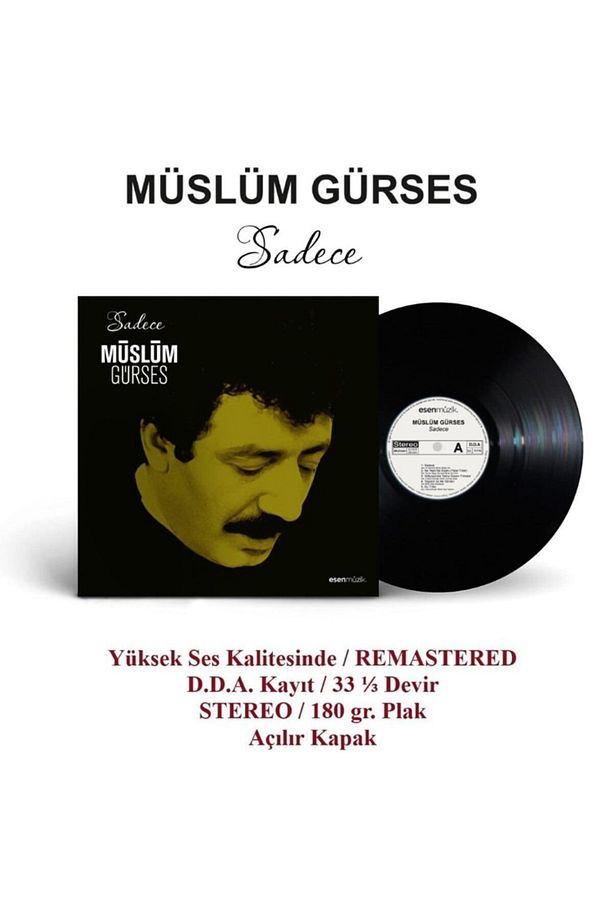 Müslüm Gürses - Sadece + Orijinal Kapak Hediyeli (Plak) - 1