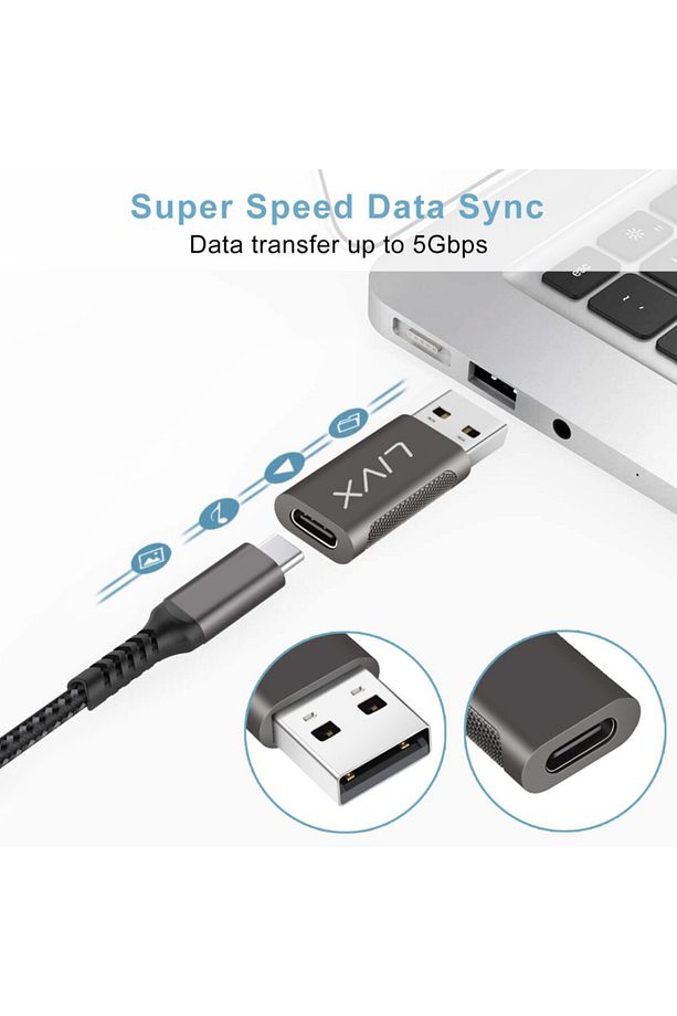 Type C To Usb 3.0 Çevirici Dönüştürücü Otg Adaptör Lva-otgcf - 5