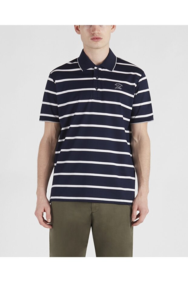 Men's Knitted Polo Shirt C.wCotton