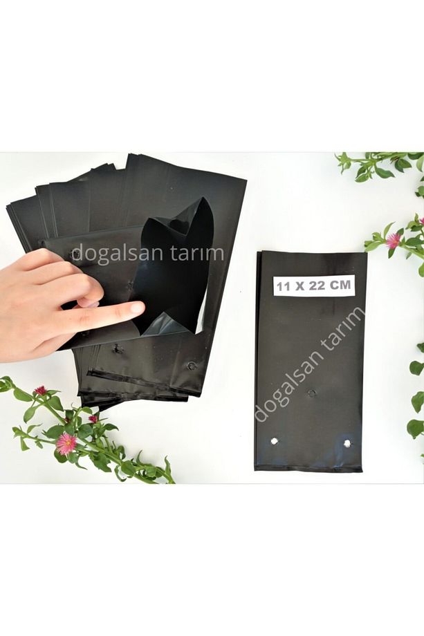 Fidan Poşeti 11x22 Cm 50 Adet Fidan Torbası Fide Poşeti Fide Torbası Fide Tüpü Fide Yetiştirme - 2