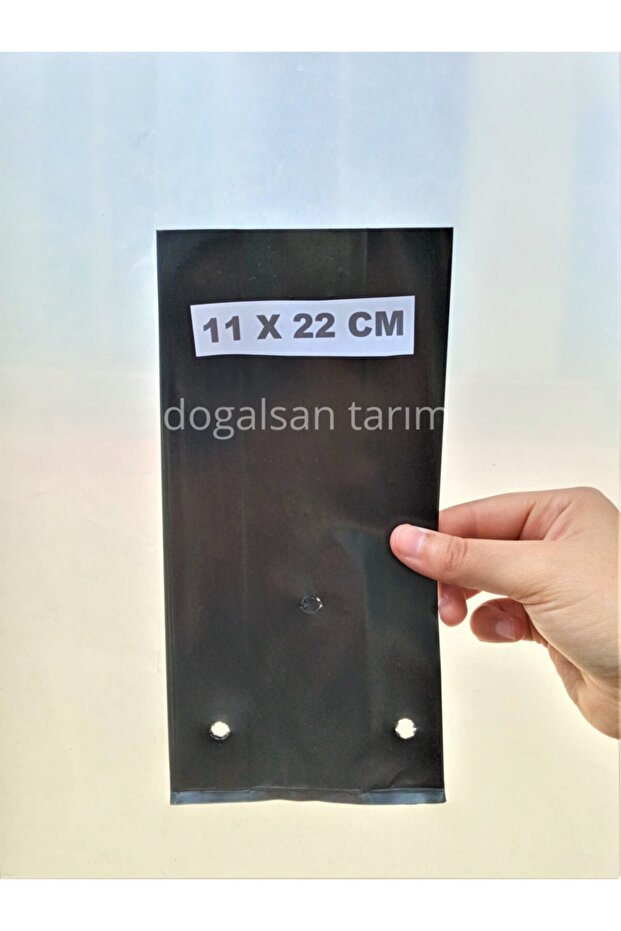 Fidan Poşeti 11x22 Cm 1 Kg 120 Adet Fidan Torbası Fide Poşeti Fide Torbası Fide Tüpü Fide Yetiştir - 3