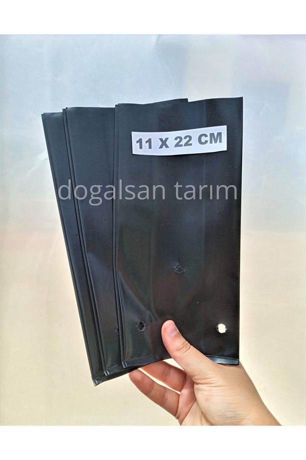 Fidan Poşeti 11x22 Cm 20 Adet Fidan Torbası Fide Poşeti Fide Torbası Fide Tüpü Fide Yetiştirme - 1