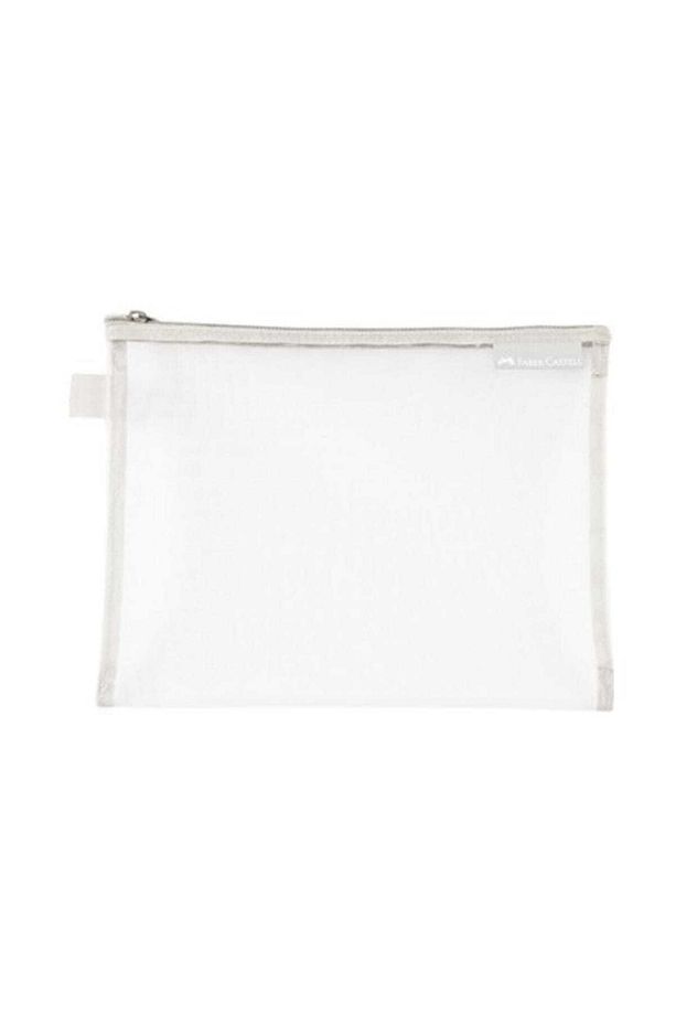 B5 Mesh Fermuarlı Dosya,Gri,Şık ve Dayanıklı Dosya - 1