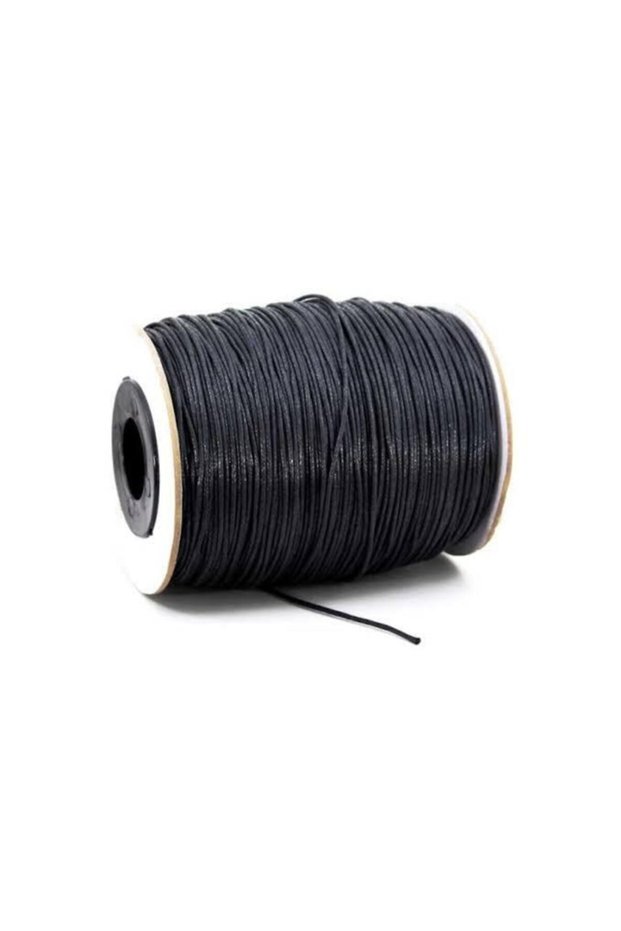 20 Meters Black Leather Bracelet Jewelry String (1mm)