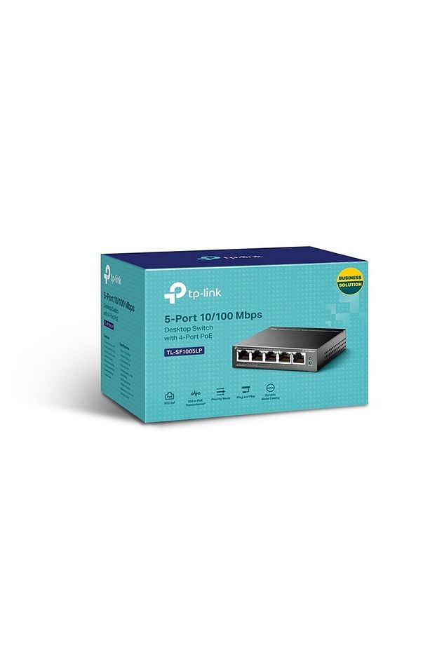 Tl-sf1005lp 5-port 10/100 Mbps Desktop Switch With 4-port Poe (41W) - 1