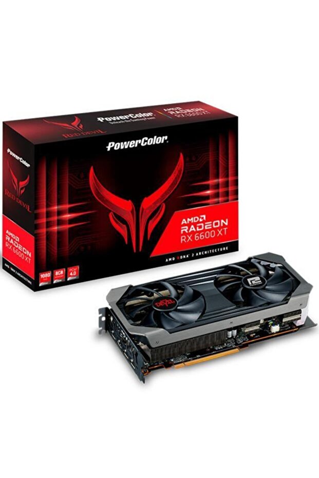 Amd Radeon Rx 6600 Xt Red Devil Axrx 6600xt 8gbd6-3dhe/oc 8 Gb Gddr6 128 Bit Ekran Kartı - 1