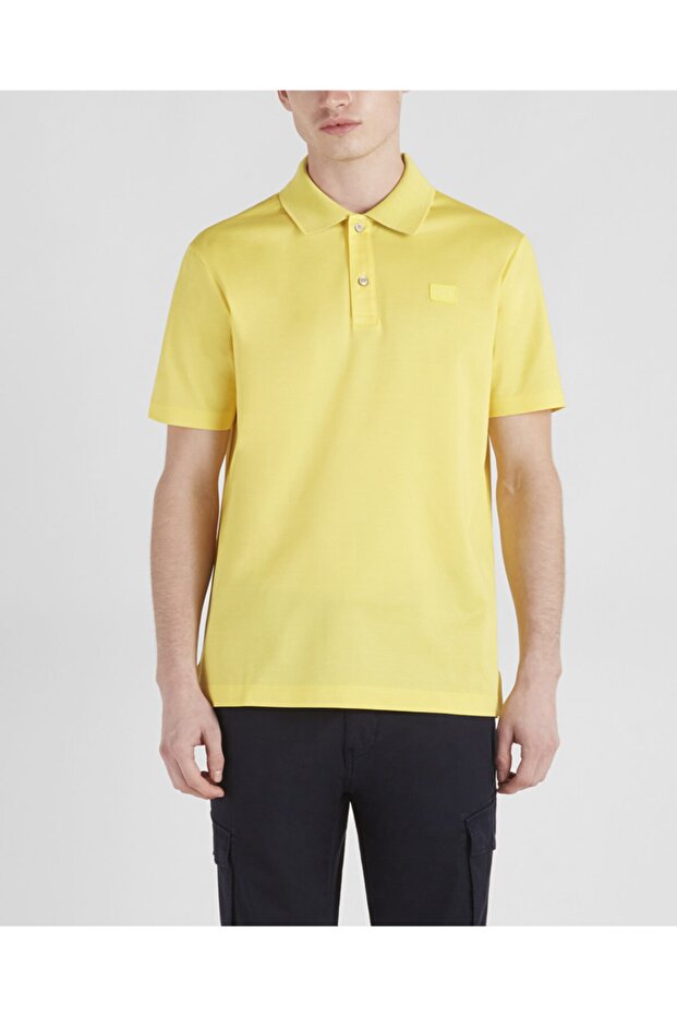Men's Knitted Polo Shirt C.wCotton