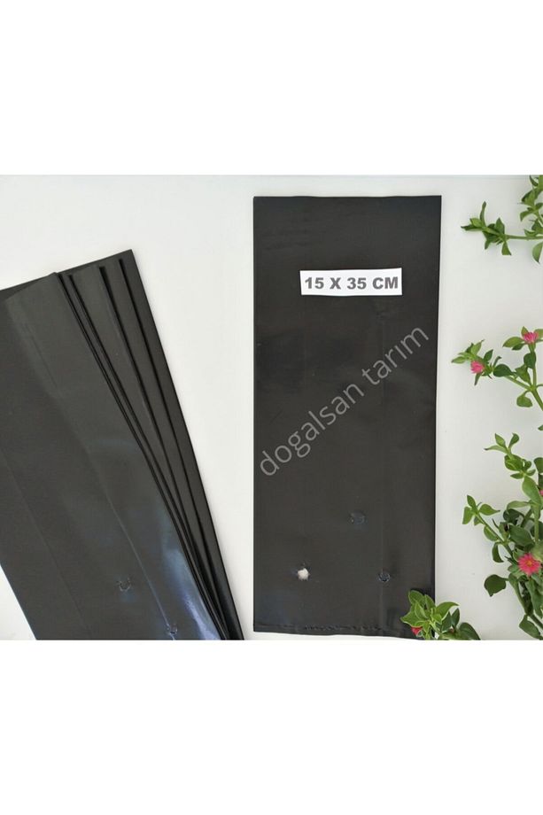 Fidan Poşeti 15x35 Cm 10 Adet Fide Poşeti Fide Torbası Fidan Torbası Fidan Tüpü - 2