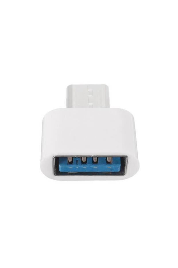 Usb Type-c Otg Çevirici - Type-c Erkek Usb Dişi Adaptör - Beyaz - 1